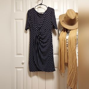 Soft knit dress. Sz S. Poly and spandex short sleeve , lined. HAANI